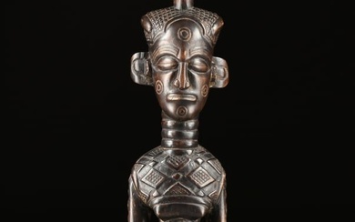 AN AFRICAN SCULPTURE, NKISI "MALE POWER" FIGURE, SONGYE, DEMOCRATIC REPUBLIC OF THE CONGO, 20TH CENT