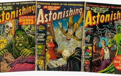 ASTONISHING #s 13, 14 & 19 * Lot of 3 Atlas Comics