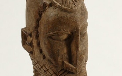 African Carved Wood Female Figure.