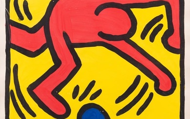 After Keith Haring (American, 1958-1990), Untitled, With Certificate of Authenticity
