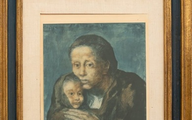 After Pablo Picasso "Mere et Enfant" Offset Litho