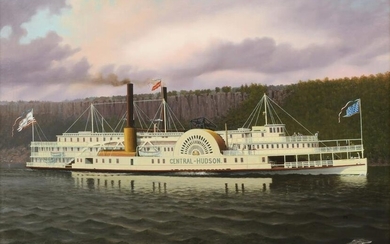 Albert Nemethy (American, 20th Century), "Central-Hudson" Steamboat