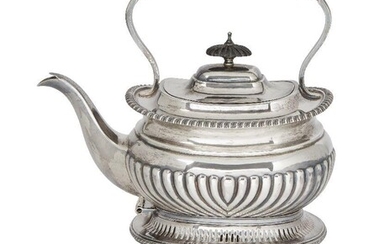 An Edwardian silver tea kettle and stand, London, c.1903, Goldsmiths...