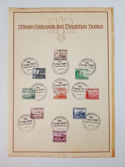 Anti Semitic Ink stamps - "Der Ewige Jude" Exhibition