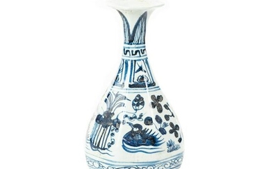 Antique Chinese Blue and White Ceramic Vase