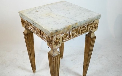 Antique Continental Marble Top Table