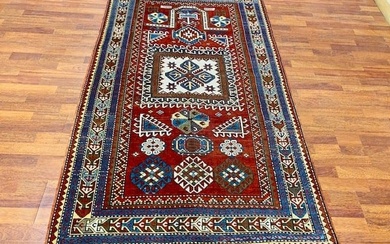 Antique Dated Kazak prayer rug-3427