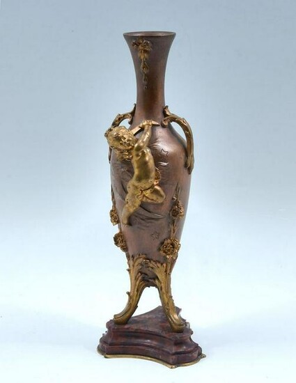 Auguste Moreau Bronze Period Vase