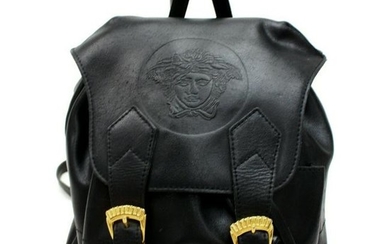 Authentic GIANNI VERSACE COUTURE Leather Back Pack