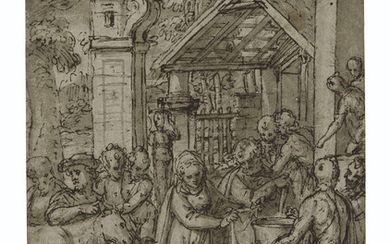 Bernardo Castello (Genoa 1557-1629), The Adoration of the Shepherds