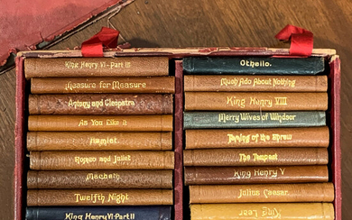 Boxed Set of Miniature "Shakespeare's Works,"