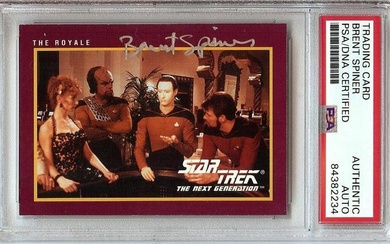 Brent Spiner Signed Autographed Trading Card Star Trek: TNG Data PSA