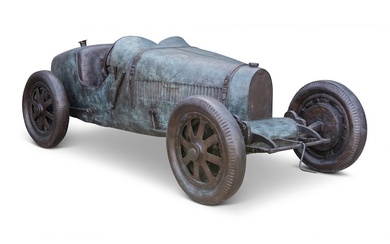 Bugatti Type 35 Bronze Sculpture