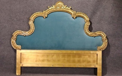 CARVED GENUINE GOLD GILT LOUIS XV STYLE KING SIZE HEAD BOARD