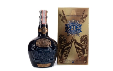 CHIVAS REGAL ROYAL SALUTE 21 YEARS OLD - SAPPHIRE DECANTER