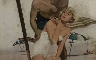 COBY WHITMORE (1913-1988), Couple on the beach