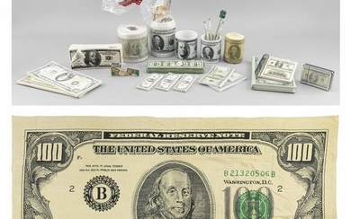 COLLECTION OF $100 BILL SOUVENIRS AND COLLECTIBLES