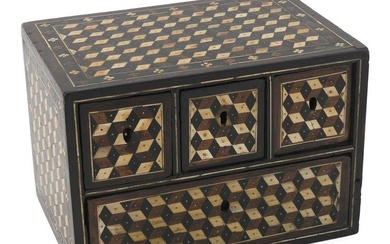 CONTINENTAL INLAID BOX Possibly 17th Century Height 8”. Width 11.5”. Depth 8”.