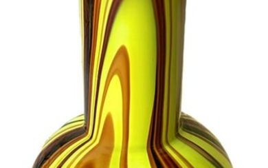 Carlo Moretti, Murano. Variegated glass vase with