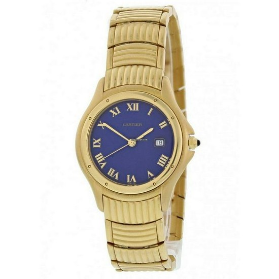 Cartier Cougar 1165 1 18k Yellow Gold Watch