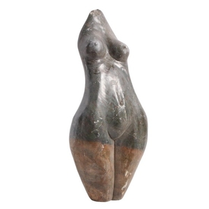 Carved Soapstone Sculpture of Female Figure