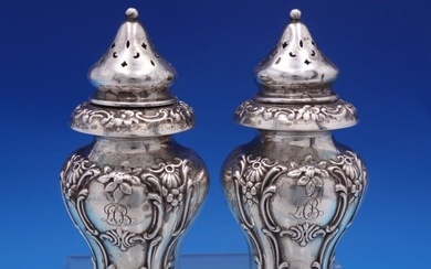 Chantilly Grand by Gorham Sterling Silver Salt & Pepper Shakers A2357