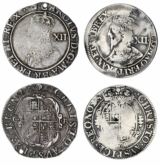 Charles I (1625-1649) Shillings (2) including, Group D, Type 3¹, Shilling, 1632-1633, Tower [un...