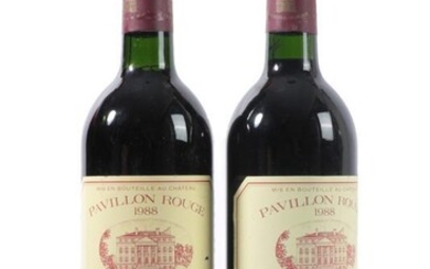 Château Du Margaux 1988 Pavillion Rouge, (two bottles)
