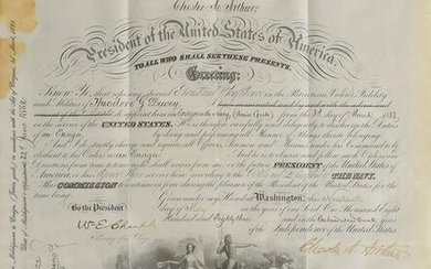 Chester A. Arthur Document Signed