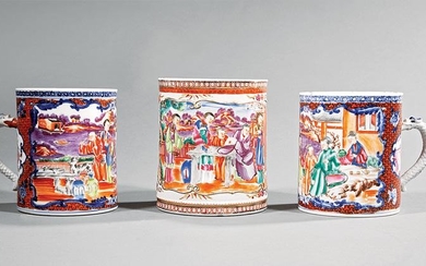Chinese Export Porcelain Tankards