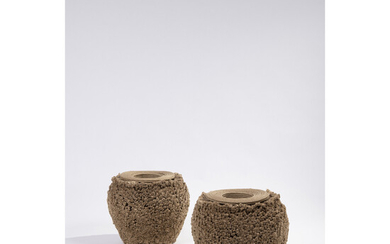 Christian Astuguevieille (born 1946) Pair of tactile vases - Unique pieces