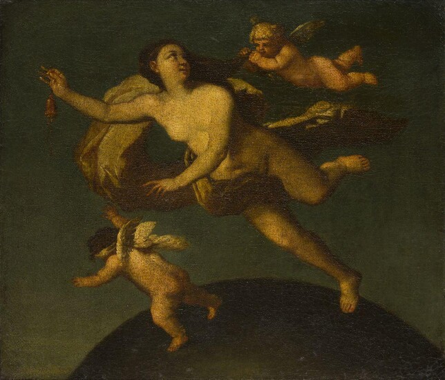 Circle of Michele Rocca, Italian c. 1666-c.1751- Allegorical figure with...