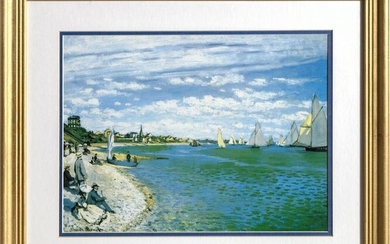 Claude Monet, Regatta at Saint Adresse, Poster