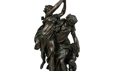 Clodion (French, 1738-1814) Large Bronze Sculpture