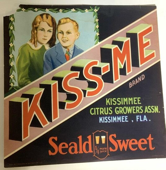 Collectible Vtg KISSIMMEE Citrus Advertisement