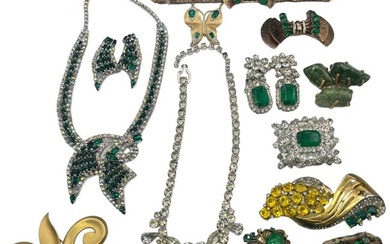 Collection Vintage Costume Jewelry, Sterling Silver, EISENBERG, TRIFARI