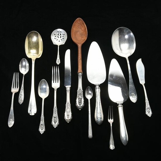 Collection of Sterling Silver Flatware and Servers