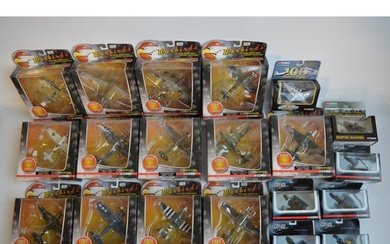Collection of diecast model aircraft from Corgi to include 1...