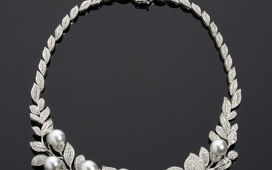 DIAMONDS AND PEARLS NECKLACE