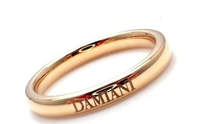 Damiani 18k Yellow Gold Inside Diamond 2.5mm Band Ring
