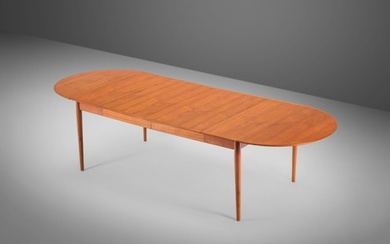 Danish Modern Model 227 Teak Extension Dining Table with Removable Dropleaves by Arne Vodder for