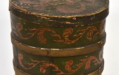 Decorated Wood Band Box