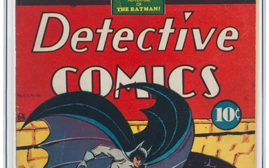 Detective Comics #33 (DC, 1939) CGC FN+ 6.5 Off-white...