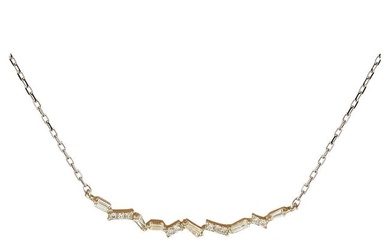 Diamond Necklace 14K White Gold