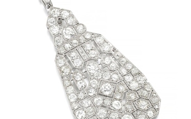 Diamond brooch/pendant, circa 1930