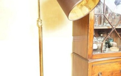 EDWARDIAN BRASS STANDARD LAMP