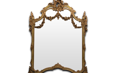 EUROPA - ca 1870 nice mirror with baroque...