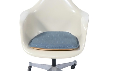 Eames for Herman Miller Fiberglass, Enameled Steel, and Aluminum Shell Chair