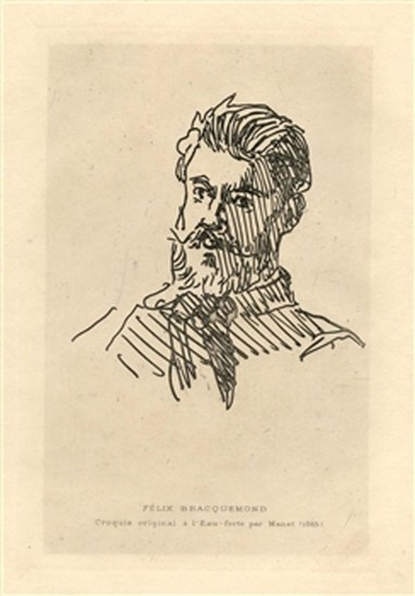 Edouard Manet Portrait of Felix Bracquemond