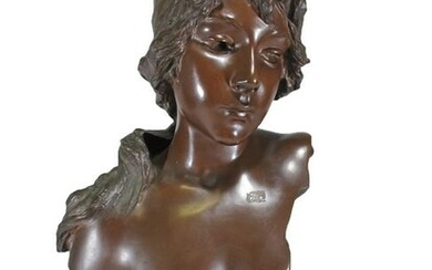 Emmanuel VILLANIS (1858-1914) Mignon bronze bust